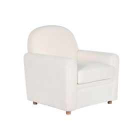 Armchair DKD Home Decor White Polyester Wood 79 x 72 x 86 cm by DKD Home Decor, Chairs - Ref: S3044347, Price: 235,47 €, Disc...