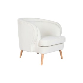 Armchair DKD Home Decor White Natural Wood 91 x 80 x 78 cm by DKD Home Decor, Chairs - Ref: S3044349, Price: 230,09 €, Discou...