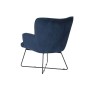 Siège DKD Home Decor Bleu Noir Métal 68 x 76 x 90 cm de DKD Home Decor, Chaises - Réf : S3044356, Prix : 173,66 €, Remise : %