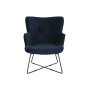 Siège DKD Home Decor Bleu Noir Métal 68 x 76 x 90 cm de DKD Home Decor, Chaises - Réf : S3044356, Prix : 173,66 €, Remise : %