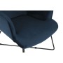 Siège DKD Home Decor Bleu Noir Métal 68 x 76 x 90 cm de DKD Home Decor, Chaises - Réf : S3044356, Prix : 173,66 €, Remise : %