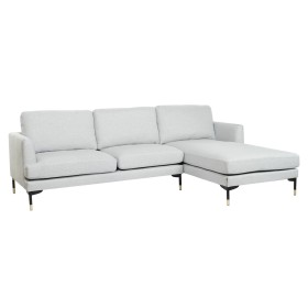 Canapé chaise longue DKD Home Decor Gris clair Métal 250 x 160 x 85 cm de DKD Home Decor, Chaises - Réf : S3044363, Prix : 67...