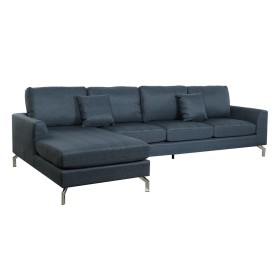 Sofa DKD Home Decor Blue Metal 300 x 160 x 85 cm by DKD Home Decor, Sofas & Couches - Ref: S3044364, Price: 707,05 €, Discoun...