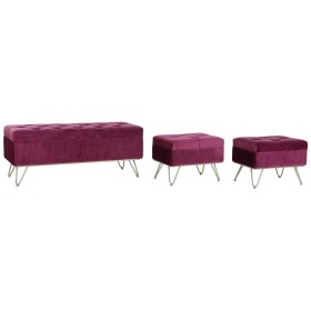 Banqueta DKD Home Decor 110 x 42 x 44 cm Metal Grená de DKD Home Decor, Cadeiras - Ref: S3044372, Preço: 152,24 €, Desconto: %