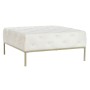 Banquette DKD Home Decor Blanc Doré Métal 100 x 100 x 45 cm | Tienda24 - Global Online Shop Tienda24.eu