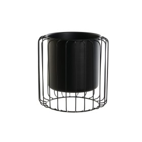 Cache-pot DKD Home Decor Noir Métal 26 x 26 x 26 cm de DKD Home Decor, Cache-pots - Réf : S3044401, Prix : 22,80 €, Remise : %