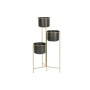 Planter DKD Home Decor 30 x 21 x 80 cm Black Golden Metal by DKD Home Decor, Cachepots - Ref: S3044422, Price: 62,57 €, Disco...