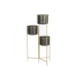 Planter DKD Home Decor 30 x 21 x 80 cm Black Golden Metal by DKD Home Decor, Cachepots - Ref: S3044422, Price: 62,57 €, Disco...