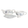 Set Teiera DKD Home Decor Azzurro Bianco 750 ml Dolomite (3 Unità) di DKD Home Decor, Servizio da tè e caffè - Rif: S3044560,...