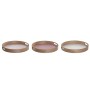 Plateau apéritif DKD Home Decor Scandi Rose Blanc 35 x 35 x 5 cm Bois MDF (3 Unités) | Tienda24 - Global Online Shop Tienda24.eu