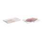 Tablecloth and napkins DKD Home Decor 150 x 250 x 0,5 cm Pink White (2 Units) | Tienda24 - Global Online Shop Tienda24.eu