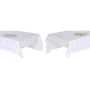 Tovaglia e tovaglioli DKD Home Decor 150 x 250 x 0,5 cm Azzurro Marrone Bianco (2 Unità) di DKD Home Decor, Tovaglie - Rif: S...