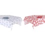 Nappe et serviettes de table DKD Home Decor 150 x 150 x 0,5 cm Bleu Fuchsia (2 Unités) | Tienda24 - Global Online Shop Tienda24.eu