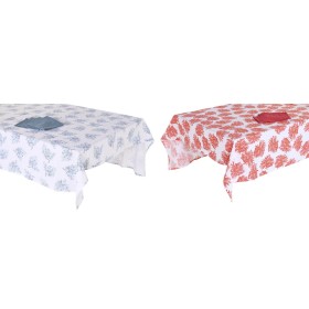 Tablecloth and napkins DKD Home Decor 150 x 150 x 0,5 cm Blue Fuchsia (2 Units) by DKD Home Decor, Tablecloths - Ref: S304465...