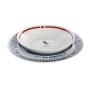 Conjunto de Louça DKD Home Decor Azul Branco Vermelho Porcelana Mediterrâneo 18 Peças 27 x 27 x 3 cm de DKD Home Decor, Louça...