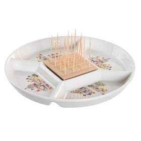 Assiette creuse La Mediterránea Blur Porcelaine (12 Unités) (ø 21 x 5,3 cm) | Tienda24 - Global Online Shop Tienda24.eu