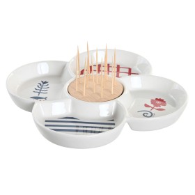 Snack tray La Mediterránea Stonehenge 3 Compartments 25 x 11 x 3 cm (24 Units) | Tienda24 - Global Online Shop Tienda24.eu