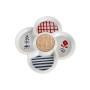 Conjunto para Aperitivos DKD Home Decor Vermelho Azul Branco Grés 22 x 22 x 7 cm Mediterrâneo Casas de DKD Home Decor, Pratos...