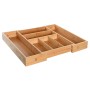 Organizador de Talheres DKD Home Decor Extensível Natural Bambu 33 x 45,5 x 6,4 cm de DKD Home Decor, Prateleiras e estantes ...