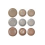 Louça DKD Home Decor Castanho Cinzento Grés 18 Peças 26,5 x 26,5 x 3 cm de DKD Home Decor, Louças combinadas - Ref: S3044732,...