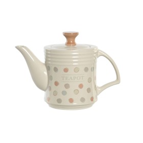 Tetera DKD Home Decor Beige Gres 1 L de DKD Home Decor, Servicio de té y café - Ref: S3044741, Precio: 16,29 €, Descuento: %