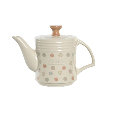 Tetera DKD Home Decor Beige Gres 1 L de DKD Home Decor, Servicio de té y café - Ref: S3044741, Precio: 16,29 €, Descuento: %