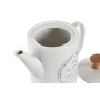 Teekanne DKD Home Decor Weiß Steingut 1 L von DKD Home Decor, Tee- und Kaffeeservice - Ref: S3044750, Preis: 16,29 €, Rabatt: %