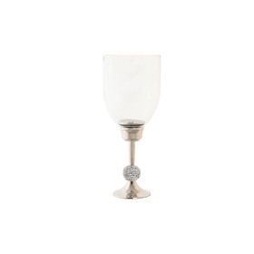 Candleholder DKD Home Decor 16 x 16 x 41 cm Silver Aluminium Acrylic by DKD Home Decor, Candelabras and candle holders - Ref:...