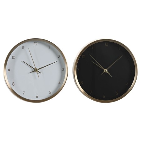 Table clock DKD Home Decor 25,7 x 4,2 x 25,7 cm Lady Golden Aluminium (2 Units) | Tienda24 - Global Online Shop Tienda24.eu