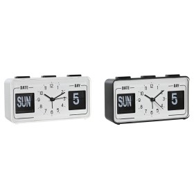 Table clock Versa Alvo Black Plastic 4,5 x 8,5 x 8,5 cm | Tienda24 - Global Online Shop Tienda24.eu