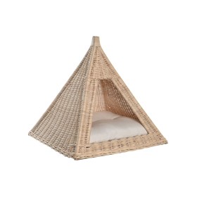 Pet bed DKD Home Decor Natural Rattan 45 x 45 x 45 cm by DKD Home Decor, Beds - Ref: S3044975, Price: 102,56 €, Discount: %