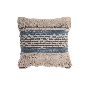 Coussin DKD Home Decor Bleu 45 x 10 x 45 cm Blanc Boho de DKD Home Decor, Coussins - Réf : S3044998, Prix : 18,59 €, Remise : %