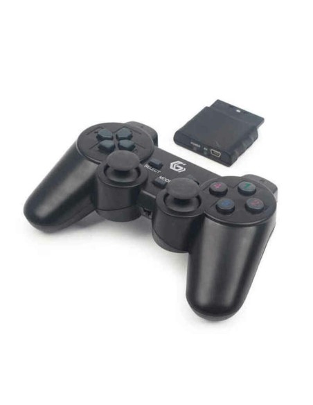 Mando Gaming Inalámbrico GEMBIRD Dual Gamepad PC PS2 PS3 Negro | Tienda24 Tienda24.eu