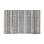 Carpet DKD Home Decor 180 x 120 x 2 cm Blue Cotton White Boho | Tienda24 - Global Online Shop Tienda24.eu