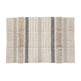 Tapis DKD Home Decor 180 x 120 x 1 cm Noir Beige Coton Boho de DKD Home Decor, Tapis - Réf : S3045002, Prix : 82,36 €, Remise...