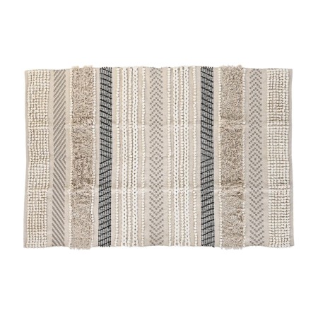 Tappeto DKD Home Decor 180 x 120 x 1 cm Nero Beige Cotone Boho di DKD Home Decor, Tappeti - Rif: S3045002, Prezzo: 82,36 €, S...