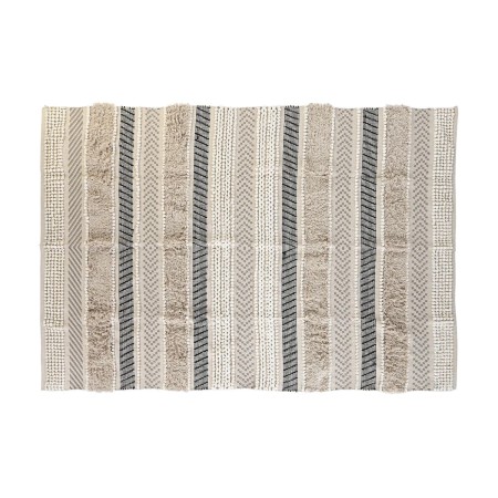 Tapete DKD Home Decor 230 x 160 x 1 cm Preto Bege Algodão Boho de DKD Home Decor, Tapetes infantis - Ref: S3045003, Preço: 12...