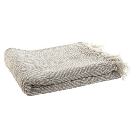 Coperta DKD Home Decor 130 x 170 x 0,5 cm Beige di DKD Home Decor, Coperte e copriletti - Rif: S3045005, Prezzo: 11,25 €, Sco...