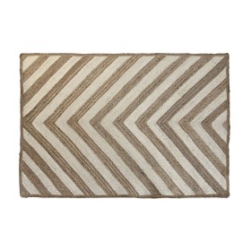 Tappeto DKD Home Decor Scandi Bianco Marrone Chiaro Iuta (160 x 230 x 1 cm) di DKD Home Decor, Tappeti - Rif: S3045008, Prezz...