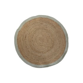 Tapete DKD Home Decor 200 x 200 x 1 cm Scandi Natural Poliéster Algodão Verde Marrom claro Jute de DKD Home Decor, Tapetes in...