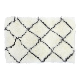 Carpet DKD Home Decor 120 x 180 x 5 cm Polyester White Rhombus by DKD Home Decor, Rugs - Ref: S3045029, Price: 85,80 €, Disco...