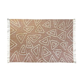 Tapete DKD Home Decor Cor de Rosa Terracota Branco Franjas Urbana (160 x 230 x 1 cm) de DKD Home Decor, Tapetes infantis - Re...