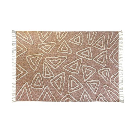 Alfombra DKD Home Decor Rosa Terracota Blanco Flecos Urbano (160 x 230 x 1 cm) de DKD Home Decor, Alfombras infantiles - Ref:...