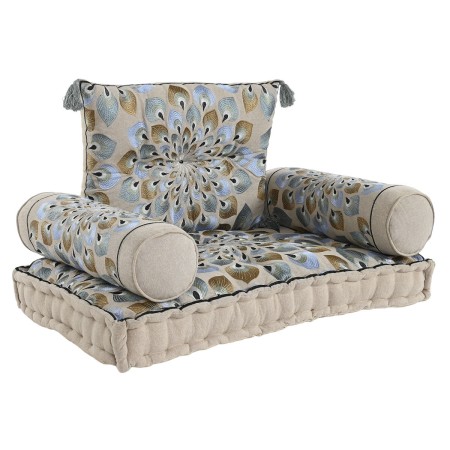 Chaise de jardin DKD Home Decor Bleu Beige 90 x 55 x 18 cm de DKD Home Decor, Fauteuils - Réf : S3045067, Prix : 156,95 €, Re...