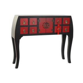 Console DKD Home Decor 98,5 x 27 x 80 cm Fir Black MDF Wood by DKD Home Decor, Tables - Ref: S3045174, Price: 165,42 €, Disco...