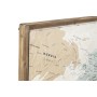 Jeu de 4 tableaux DKD Home Decor Mappemonde Vintage Loft 200 x 3,5 x 120 cm de DKD Home Decor, Impressions sur toile - Réf : ...