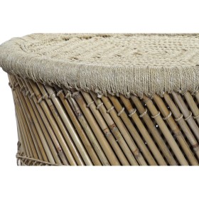 Mesa de apoio DKD Home Decor Natural 48 x 48 x 45 cm | Tienda24 - Global Online Shop Tienda24.eu