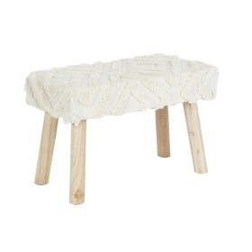 Footrest DKD Home Decor White Brown Urban 60 x 30 x 40 cm by DKD Home Decor, Footstools & Ottomans - Ref: S3052587, Price: 40...