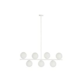 Lámpara de Techo DKD Home Decor 98 x 45 x 30 cm Cristal Metal Blanco 50 W de DKD Home Decor, Iluminación de techo de interior...