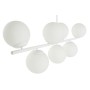 Lampadario DKD Home Decor 98 x 45 x 30 cm Cristallo Metallo Bianco 50 W di DKD Home Decor, Plafoniere - Rif: S3052594, Prezzo...